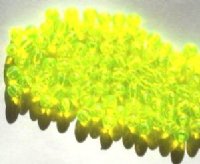 100 6mm Acrylic Transparent Bright Yellow